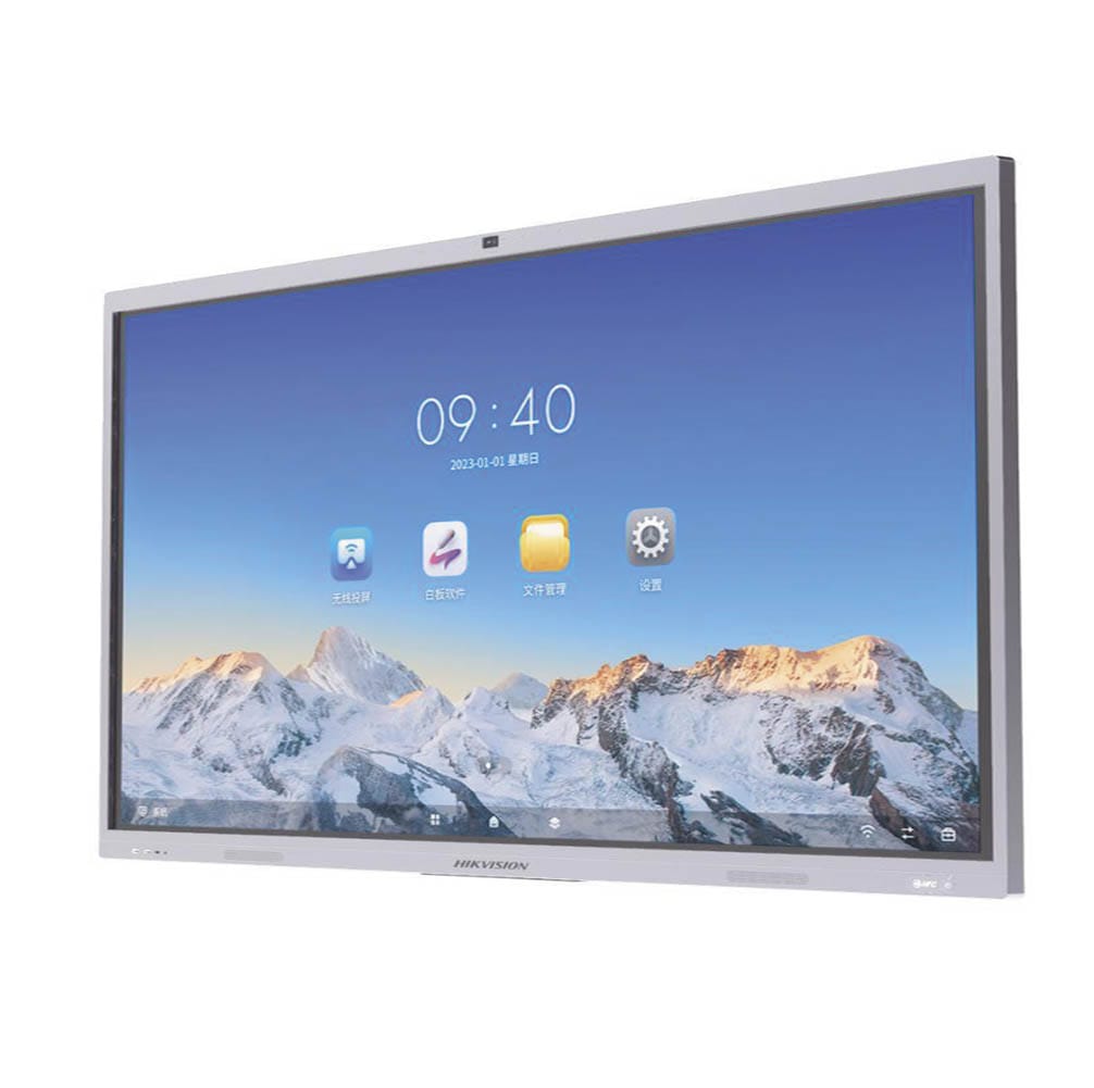 Pantalla HIKVISION Interactiva 75" UHD 4K ANDROID 13 Camara y MIC