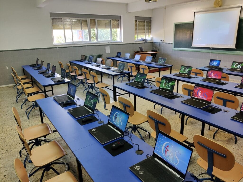 Salas de informática modernas